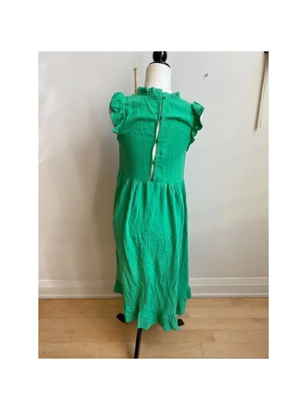 MELROSE & Market BNWOT Women Green Tiered Midi Dress Sz XSmall - Picture 4 of 6